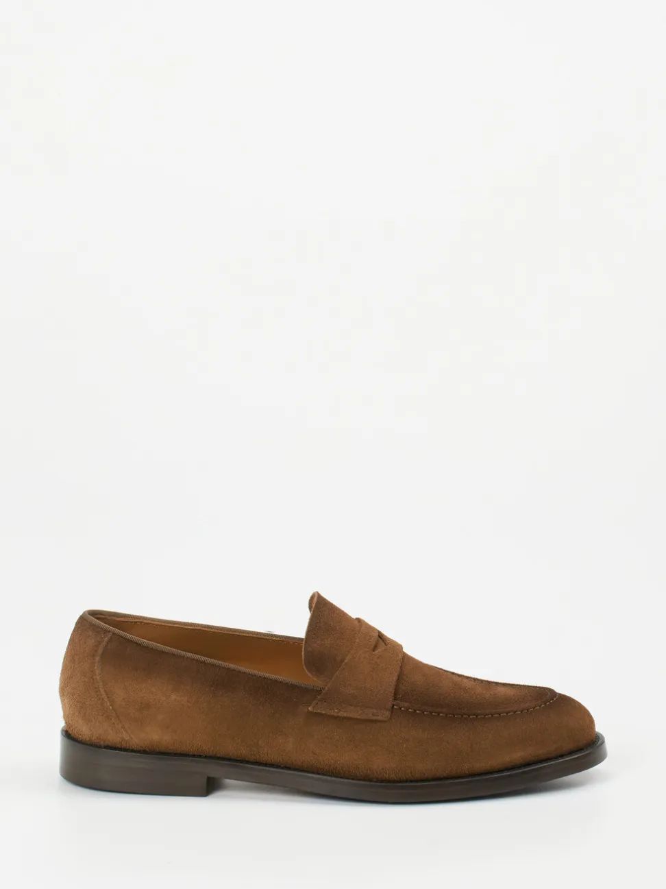 Konstantin Starke – Penny Loafer aus Veloursleder Braun