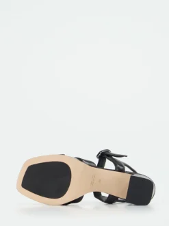 Konstantin Starke – Plateau-Sandalette aus Lammleder Schwarz