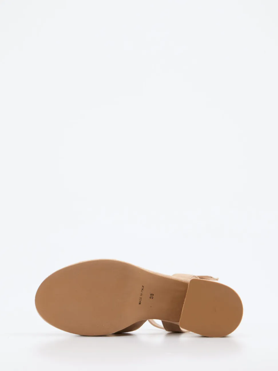 Konstantin Starke – Plateau-Sandalen aus Veloursleder beige
