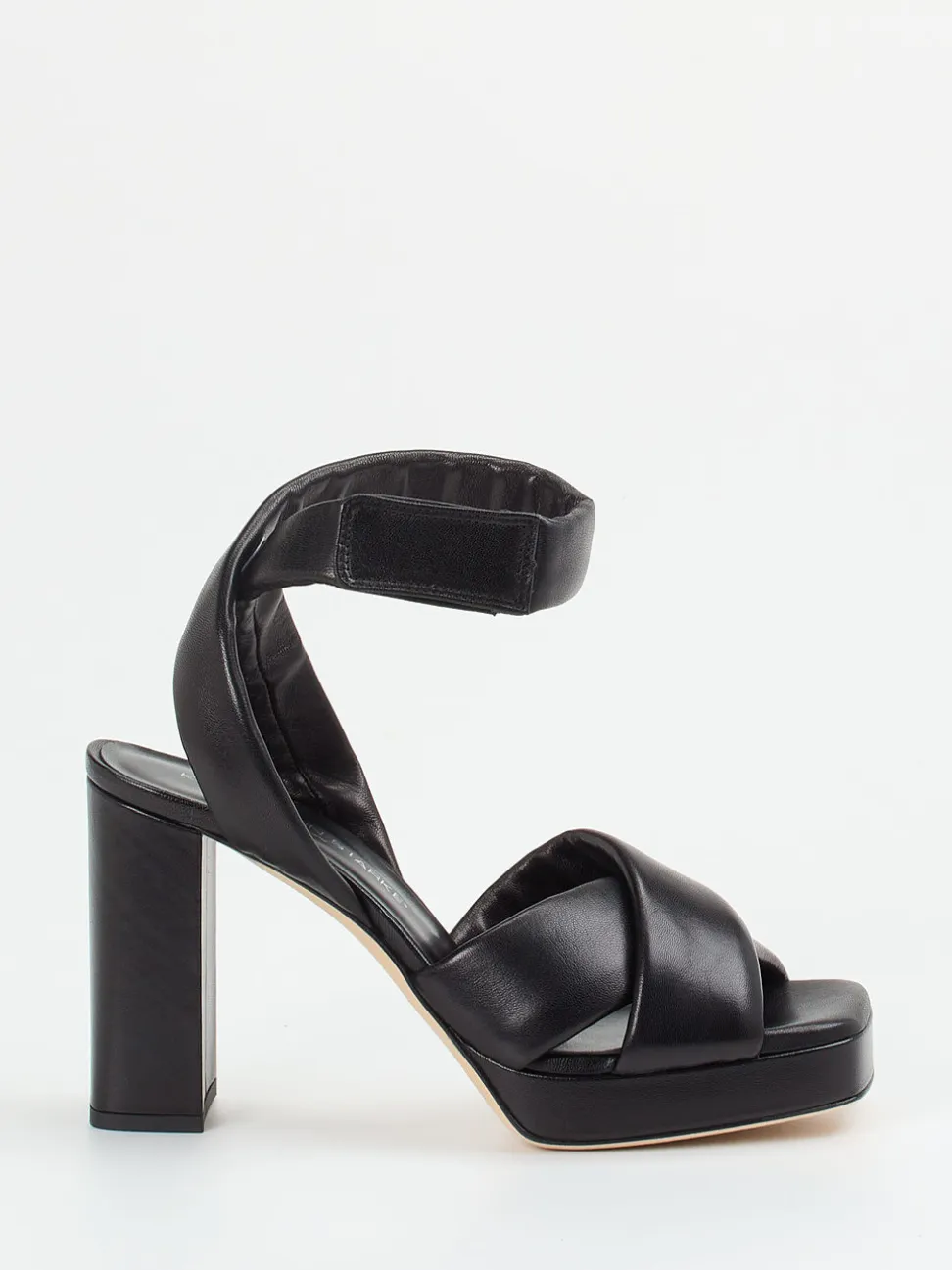 Konstantin Starke – Plateau-Sandalen aus Lammleder schwarz