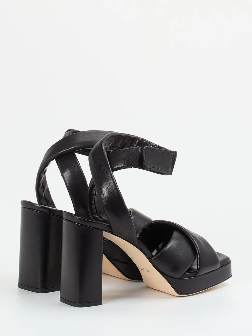 Konstantin Starke – Plateau-Sandalen aus Lammleder schwarz