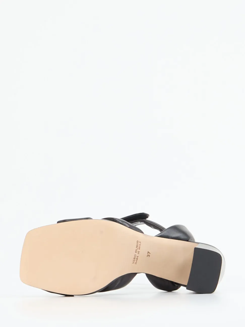 Konstantin Starke – Plateau-Sandalen aus Lammleder schwarz