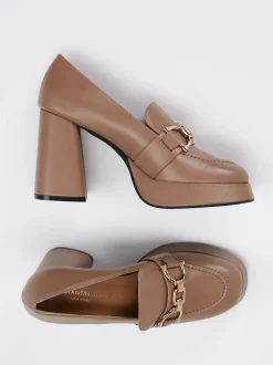 Konstantin Starke – Plateau-Loafer aus Lammleder Beige