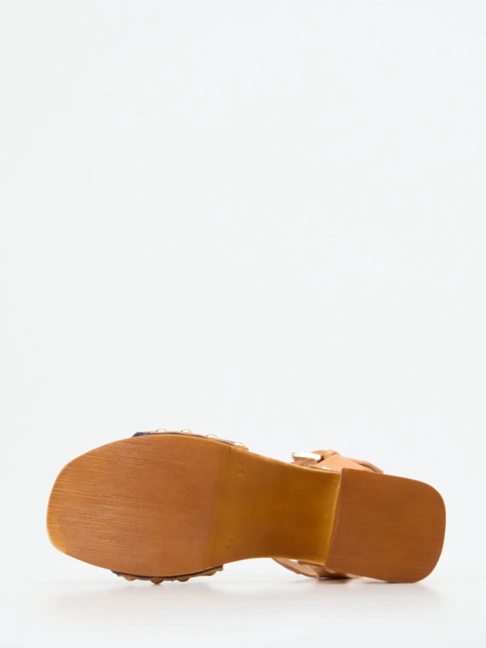 Konstantin Starke – Plateau-Sandalen aus Veloursleder blau