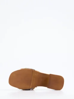Konstantin Starke – Plateau-Mules aus Veloursleder Leoprint
