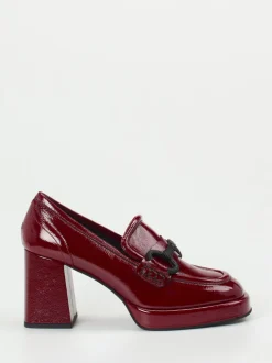 Konstantin Starke – Plateau-Loafer aus Lackleder Bordeaux