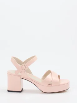 Konstantin Starke – Plateau-Sandalette aus Hochglanzleder