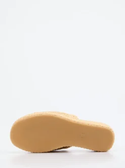 Konstantin Starke – Plateau-Pantoletten aus Synthetik in Beige