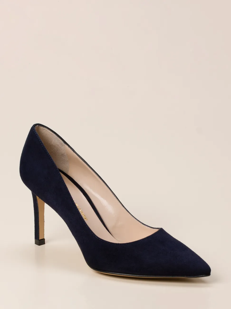 Konstantin Starke – Pumps aus Veloursleder Dunkelblau