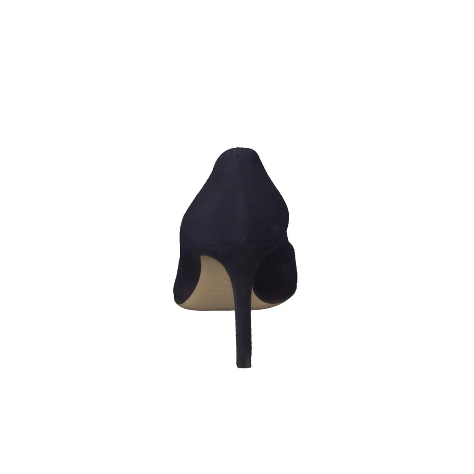 Konstantin Starke – Pumps aus Veloursleder Dunkelblau
