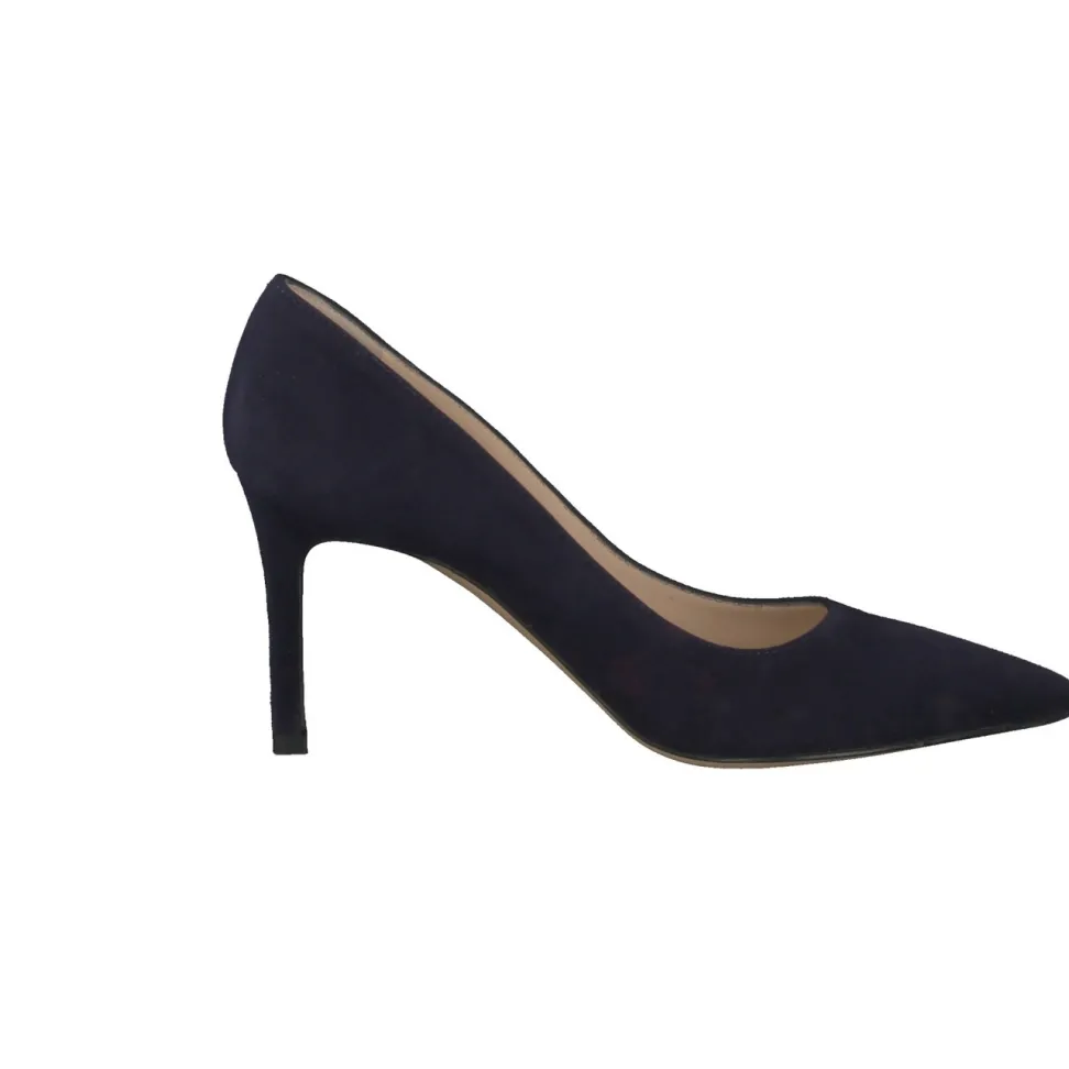 Konstantin Starke – Pumps aus Veloursleder Dunkelblau