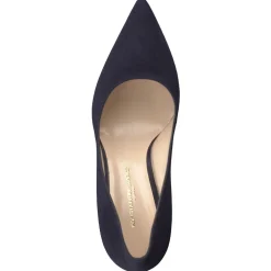 Konstantin Starke – Pumps aus Veloursleder Dunkelblau