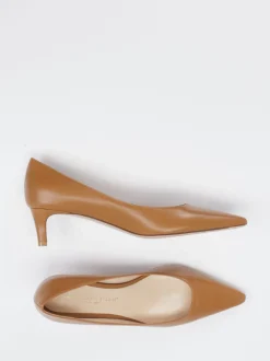 Konstantin Starke – Pumps aus Lammleder Cognacbraun