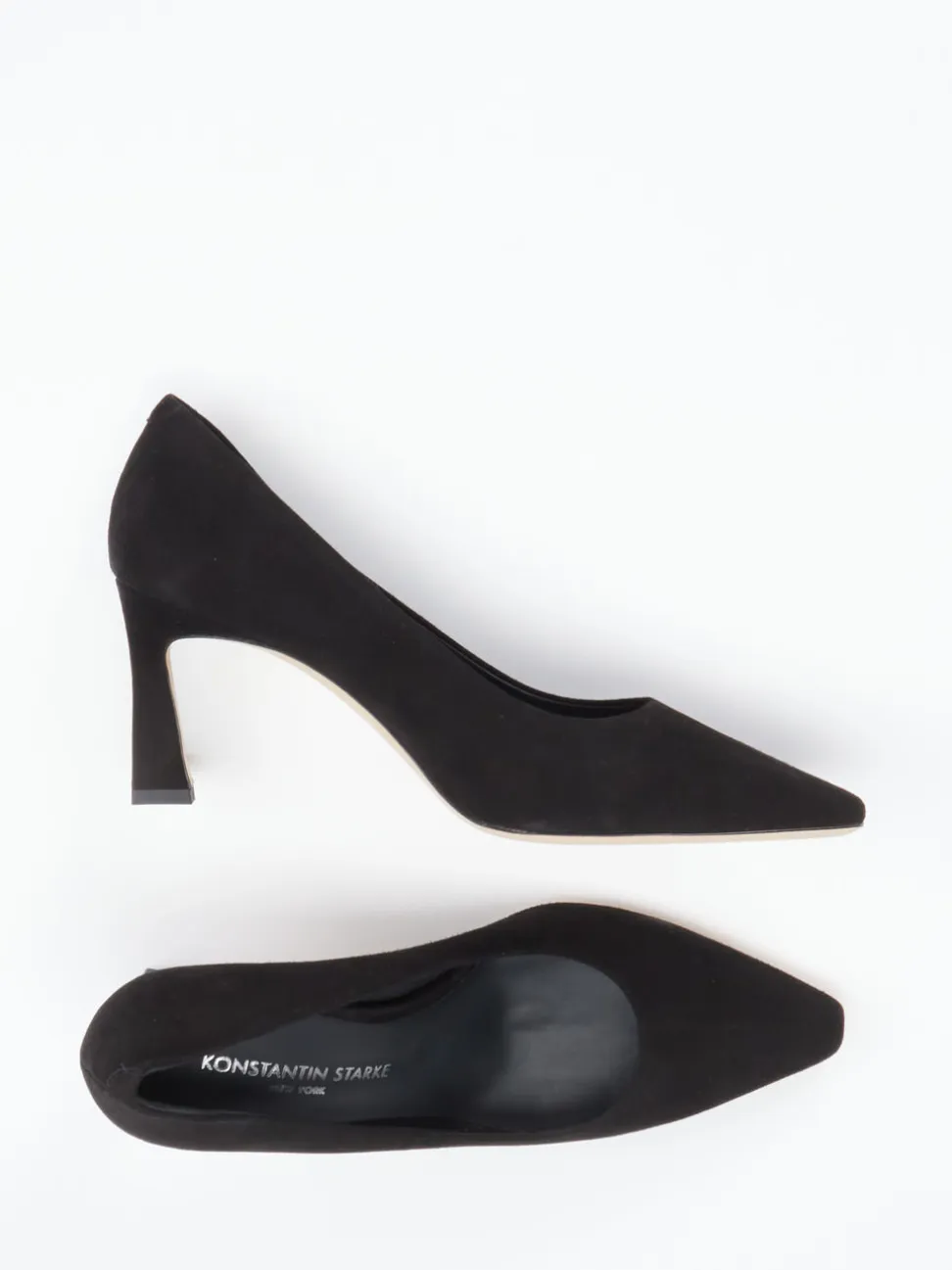 Konstantin Starke – Pumps aus Veloursleder Schwarz