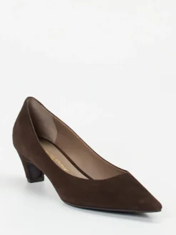 Konstantin Starke – Pumps aus Veloursleder dunkelbraun
