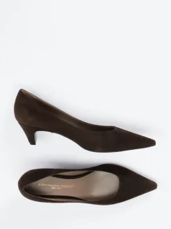 Konstantin Starke – Pumps aus Veloursleder dunkelbraun