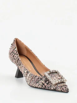 Konstantin Starke – Pumps aus Bouclé-Textil in Rosé