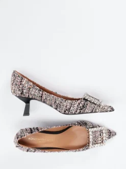Konstantin Starke – Pumps aus Bouclé-Textil in Rosé