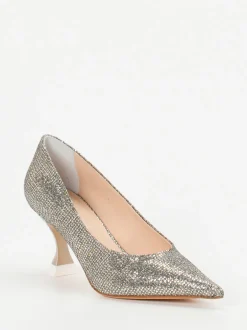 Konstantin Starke – Pumps aus Metallicleder goldfarben