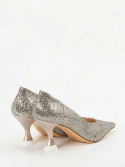 Konstantin Starke – Pumps aus Metallicleder goldfarben