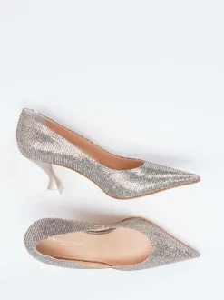 Konstantin Starke – Pumps aus Metallicleder goldfarben