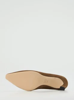 Konstantin Starke – Pumps aus Veloursleder mittelbraun