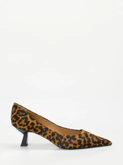 Konstantin Starke – Pumps aus Fell mit Leopardenmuster