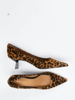 Konstantin Starke – Pumps aus Fell mit Leopardenmuster