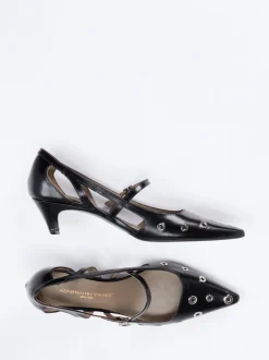 Konstantin Starke – Pumps aus Hochglanzleder schwarz