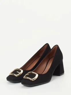 Konstantin Starke – Pumps aus Veloursleder schwarz
