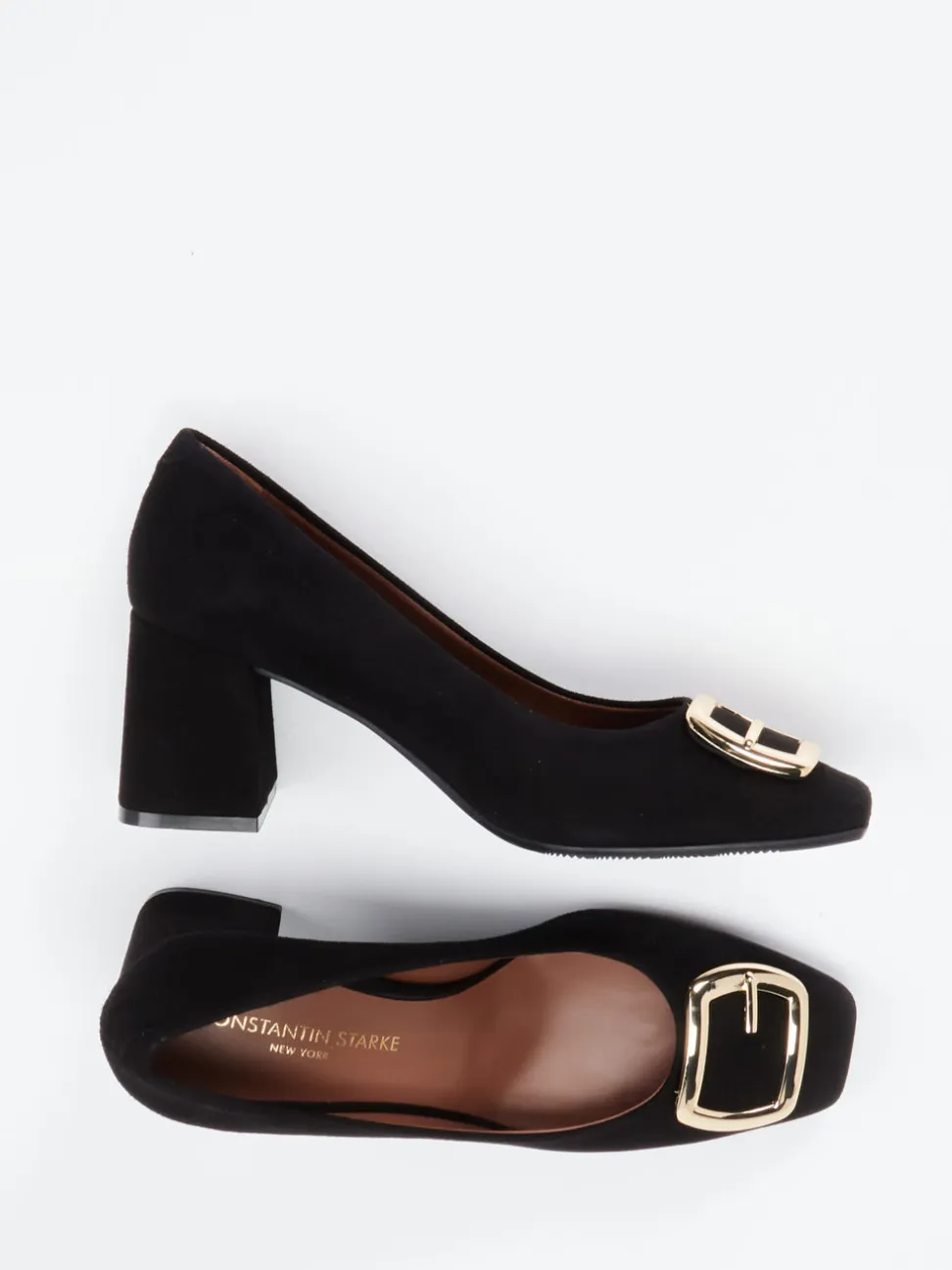 Konstantin Starke – Pumps aus Veloursleder schwarz