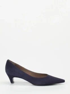 Konstantin Starke – Pumps aus Veloursleder Dunkelblau