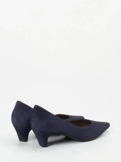 Konstantin Starke – Pumps aus Veloursleder Dunkelblau