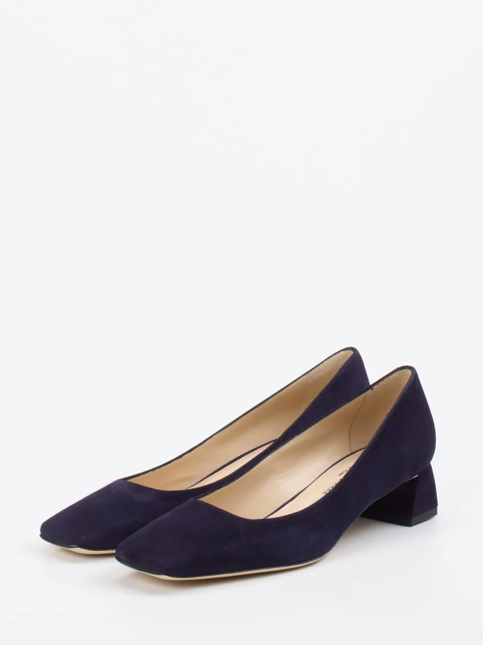 Konstantin Starke – Pumps aus Veloursleder Dunkelblau