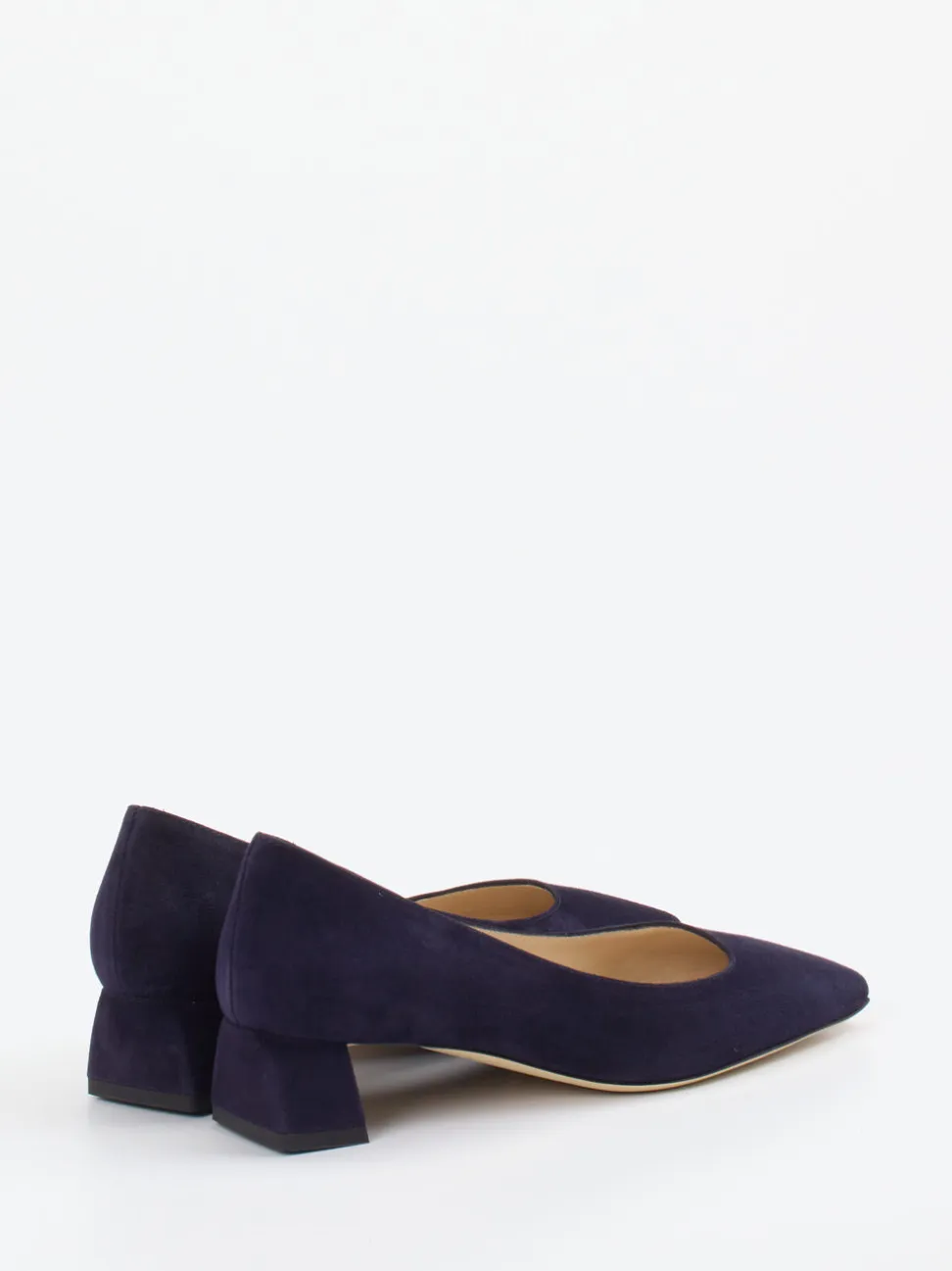Konstantin Starke – Pumps aus Veloursleder Dunkelblau