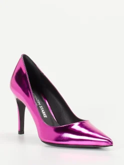 Konstantin Starke – Pumps aus Metallicleder pink