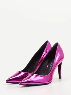 Konstantin Starke – Pumps aus Metallicleder pink