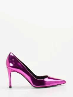 Konstantin Starke – Pumps aus Metallicleder pink