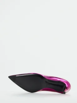 Konstantin Starke – Pumps aus Metallicleder pink