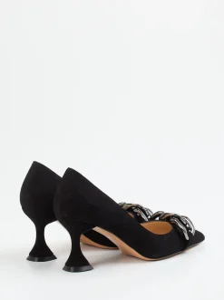 Konstantin Starke – Pumps aus Veloursleder Schwarz