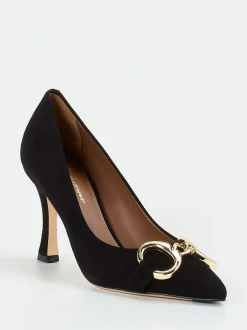 Konstantin Starke – Pumps aus Veloursleder Schwarz