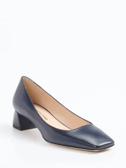 Konstantin Starke – Pumps aus Glattleder Dunkelblau