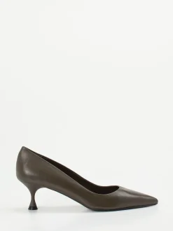 Konstantin Starke – Pumps aus Lammleder schlammgrau