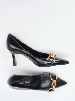 Konstantin Starke – Pumps aus Lackleder Schwarz