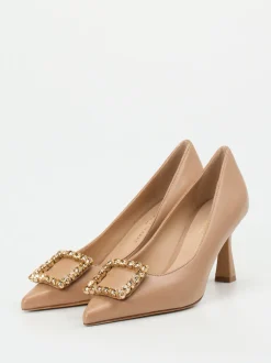 Konstantin Starke – Pumps aus Lammleder beigebraun