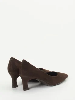 Konstantin Starke – Pumps aus Veloursleder Dunkelbraun