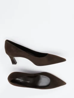 Konstantin Starke – Pumps aus Veloursleder Dunkelbraun