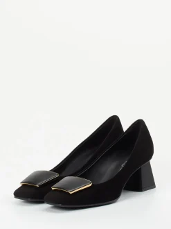 Konstantin Starke – Pumps aus Veloursleder Schwarz