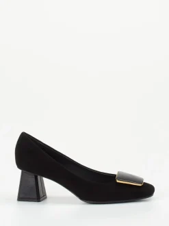 Konstantin Starke – Pumps aus Veloursleder Schwarz