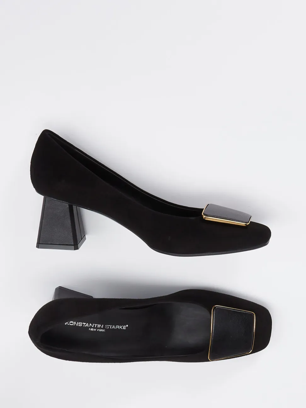 Konstantin Starke – Pumps aus Veloursleder Schwarz